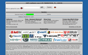Jotti's malware scan スクリーンショット