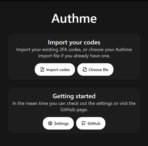 Import your codes