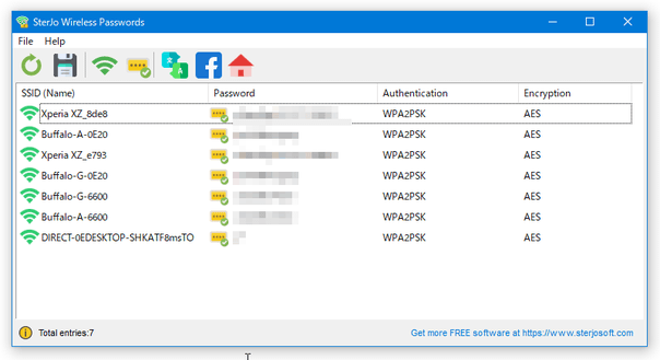 SterJo Wireless Passwords