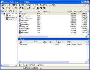 ProcessWalker Express スクリーンショット