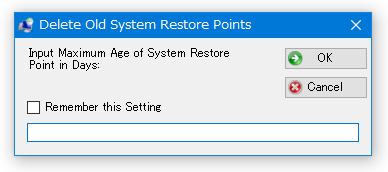 Delete Old System Restore Points