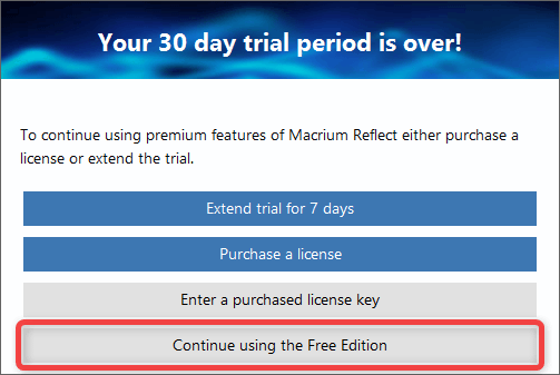 Your 30 day trial period is over!