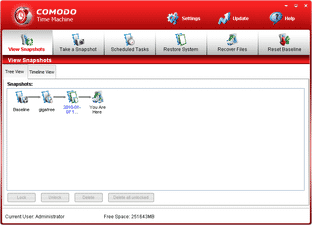 Comodo Time Machine スクリーンショット