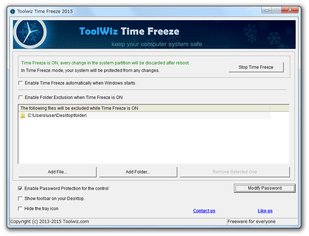 Toolwiz Time Freeze スクリーンショット