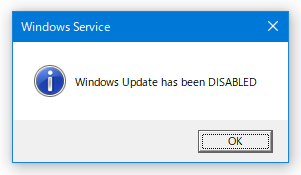〇〇（サービス名） has been DISABLED