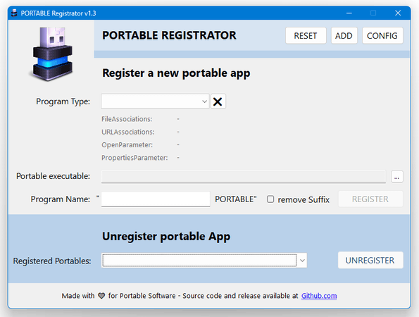 PORTABLE Registrator