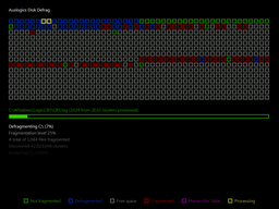 Auslogics Disk Defrag Screen Saver スクリーンショット