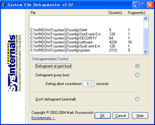 PageDefrag スクリーンショット