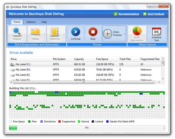 Quicksys DiskDefrag