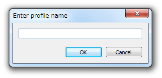 Enter profile name