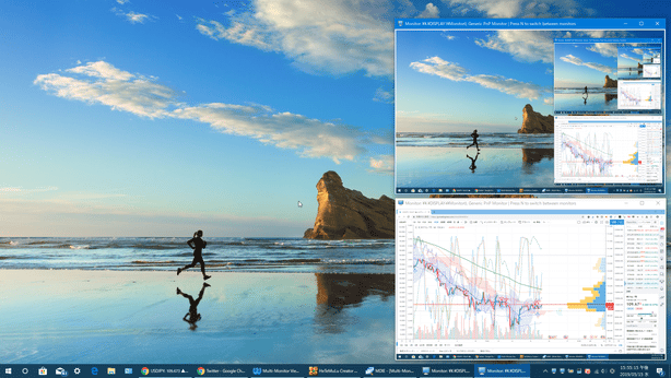 複数のモニターの内容を表示させることもできる