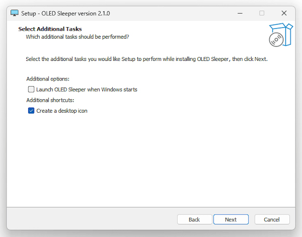 Select Additional Tasks