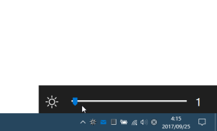 Win10_BrightnessSlider スクリーンショット