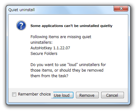 Some applications can't be uninstalled ～