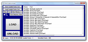 Font Load-Unload スクリーンショット