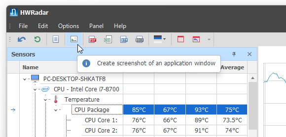 ウインドウのスクリーンショットを PNG 形式で保存することもできる