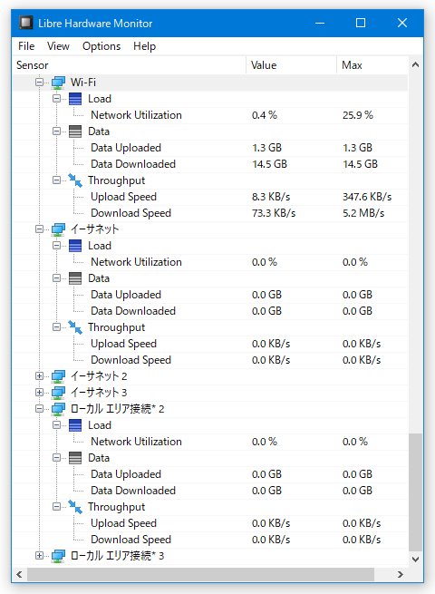 Wi-Fi / イーサネット