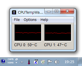 CPUTempWatch スクリーンショット