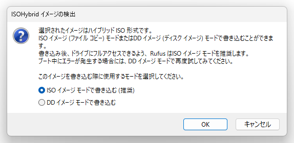 ISOHybrid イメージの検出