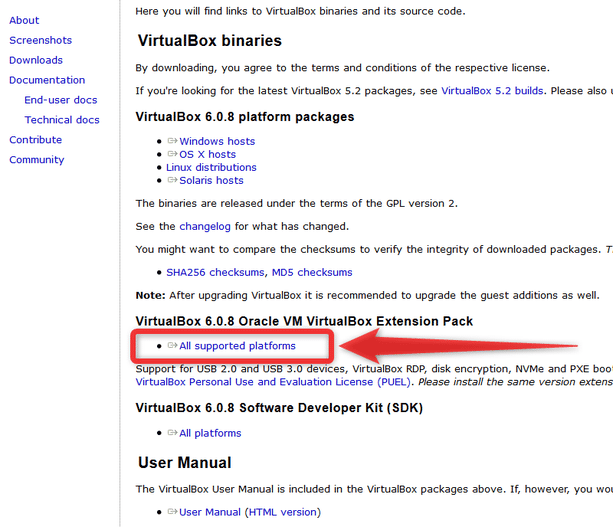 Oracle VM VirtualBox