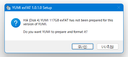 Do you want YUMI to prepare and format it?