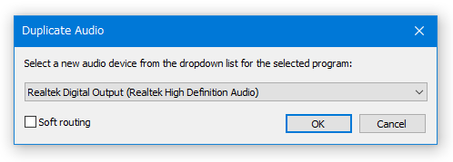 Duplicate Audio