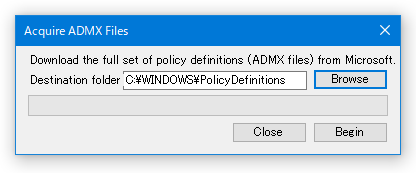 Acquire ADMX Files