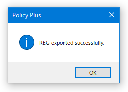 REG exported successfully