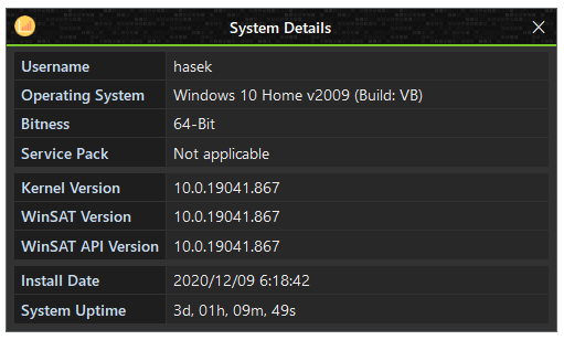 System Details