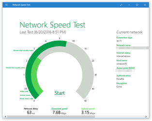 Network Speed Test スクリーンショット