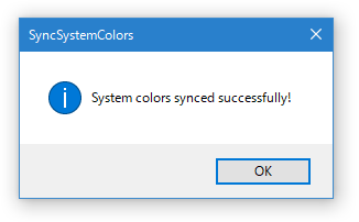 System colors synced successfully!