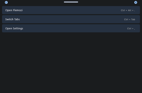 Keyboard shortcuts