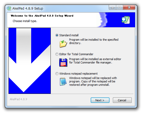 Choose install type