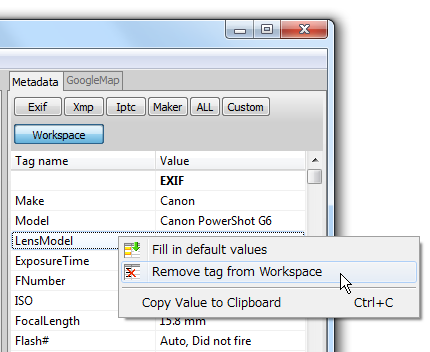 右クリック → 「Remove tag from Workspace」