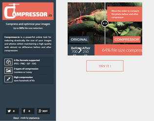 Compressor.io スクリーンショット