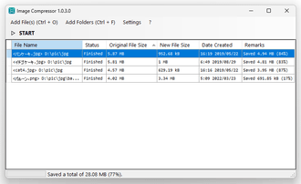 Image Compressor スクリーンショット