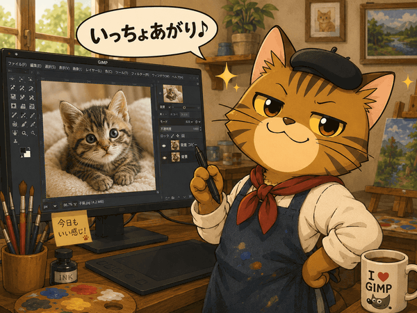 神絵師になった k本的キャット君