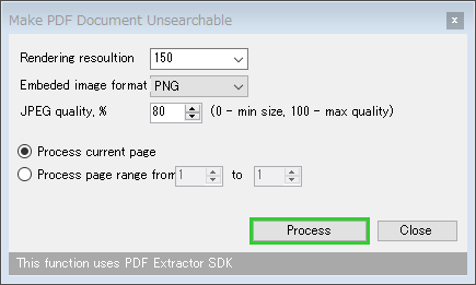 Make PDF Document Unsearchable