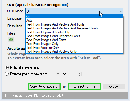 OCR (Optical Character Recognition)