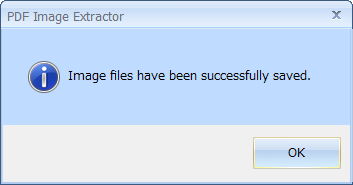 Image files have been successfully saved