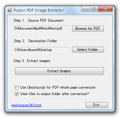 Fusion PDF Image Extractor