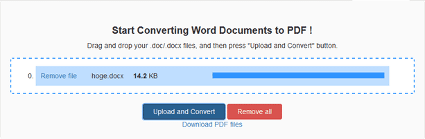 「Download PDF files」というリンクをクリックする