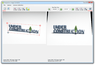 PerspectiveImageCorrection スクリーンショット
