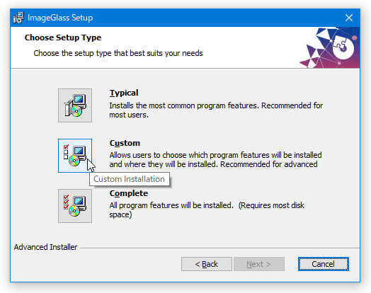 Choose Setup Type