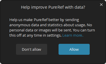 Help improve PureRef with data?