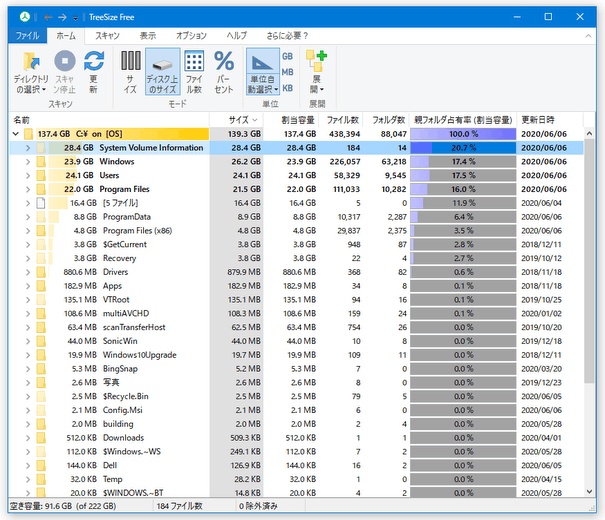 TreeSize Free