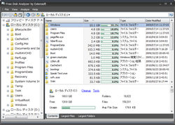 Free Disk Usage Analyzer スクリーンショット