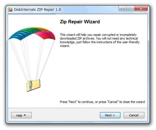 DiskInternals ZIP Repair