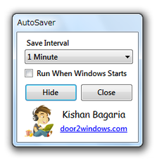AutoSaver スクリーンショット