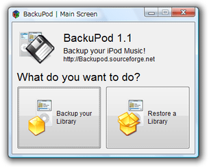 BackuPod スクリーンショット